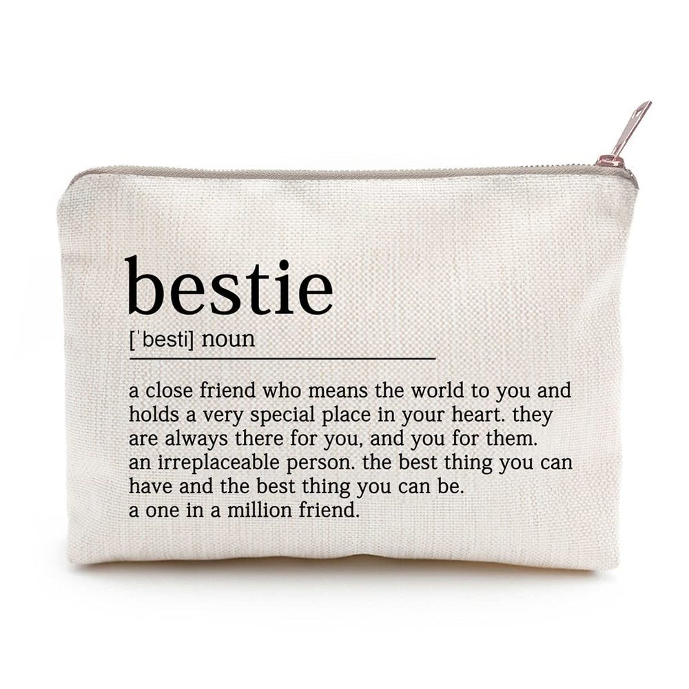 Bestie Makeup Case Best Friend Cosmetic Bag For Her For Sister Birthday🐻